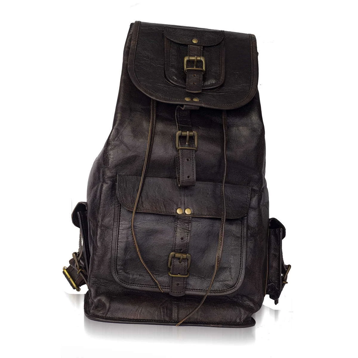 Men's Leather 4 Pockets Bag Backpack Laptop Travel Rucksack Womens Satchel Bag
Opens in a new window