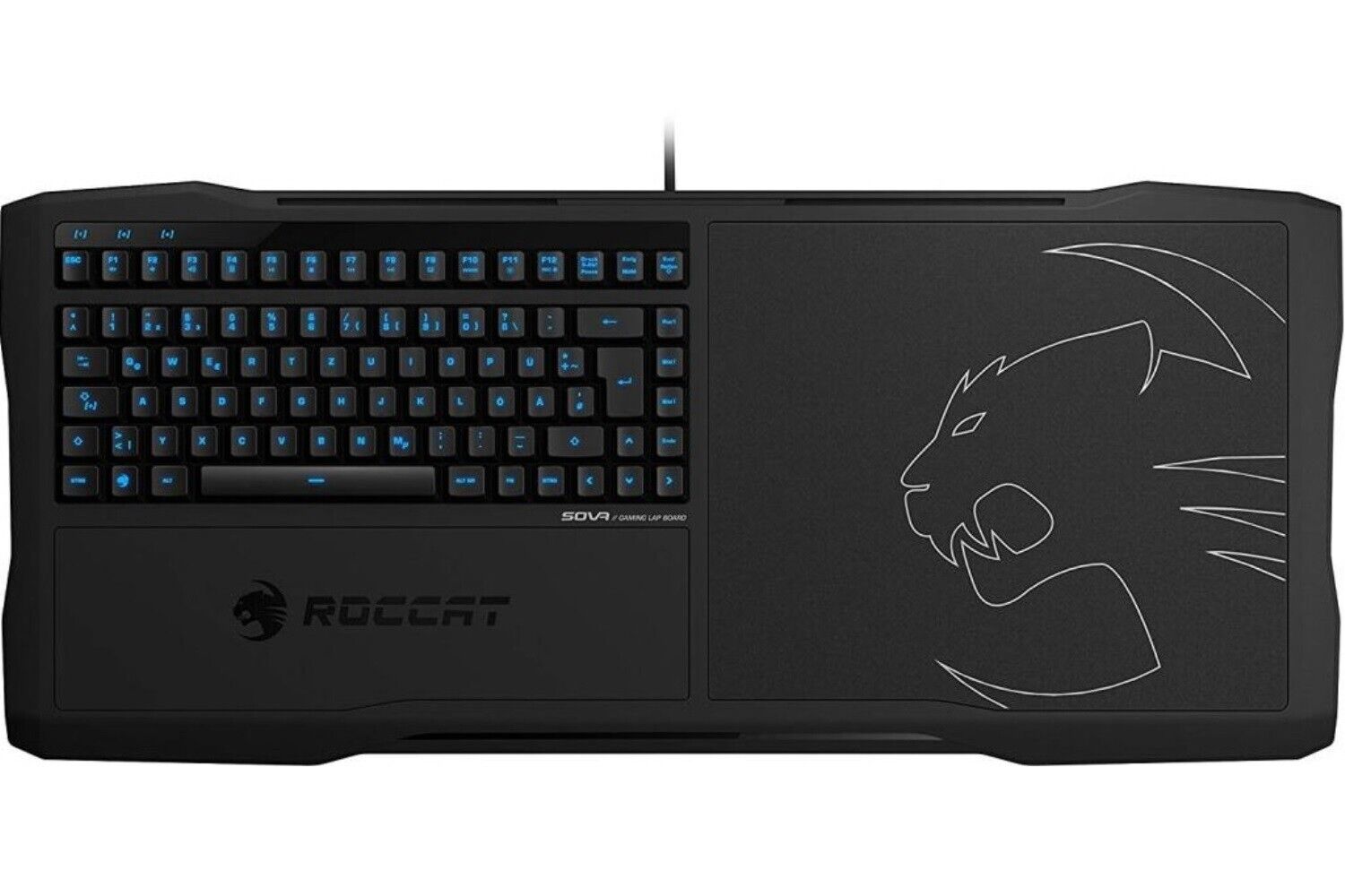 Roccat Sova MK Gaming Lapboard Tastatur Maus-Pad Schweden SWE Layout Keyboard Goedkoop koopje, uitverkoop