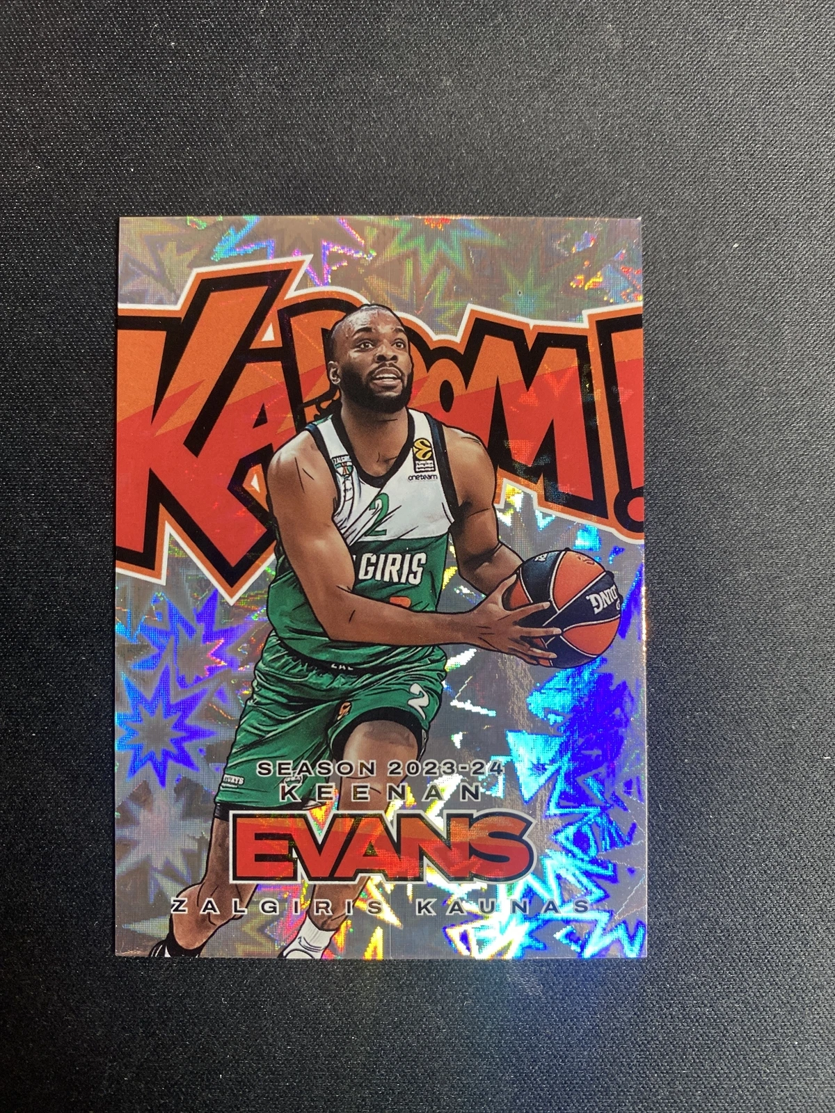 2023-2024 Panini Crown Royale Euroleague Keenan Evans Kaboom SSP