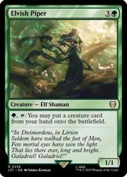 Elvish Piper #239 Commander: The Lord of the Rings: Tales of Middle-earth