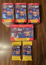 2020-21 Upper Deck Series 2 Hockey Lot with 1 Mega Box, 3 Blasters, 3 Fat Packs