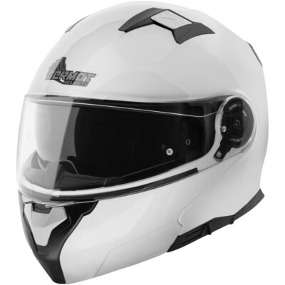 GERMOT GM 970 Klapphelm weiß ECE 22.06 mit Sonnenblende Gr. M 57/58