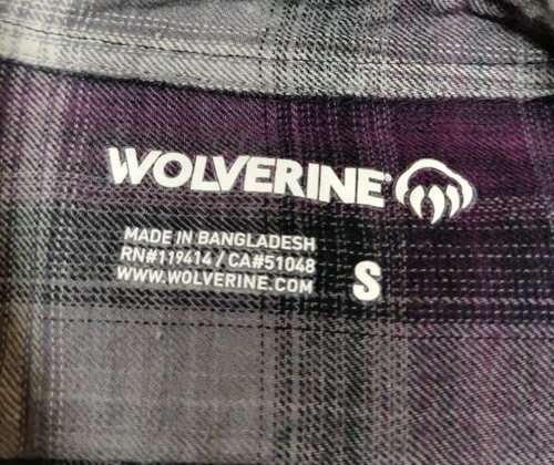 Wolverine Women's Flannel Small Purple Plaid Flannel Long Sleeve Button Up Shirt - Bild 6 von 11