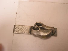 Holland Wooden Clogs Vintage SMALL Tie Bar Clip peasant shoes shoemaker