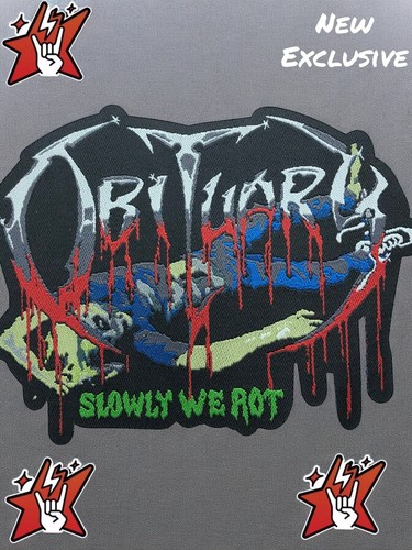 Obituary Slowly We Rot Exclusive Woven Patch Death Morbid Angel Cannibal Corpse - Picture 2 of 4