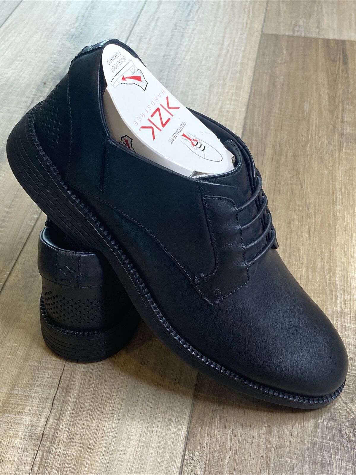 KZK Dealing full price reduction handsfree customize fit mens dress shoes size 10 Black Le M Columbus Mall