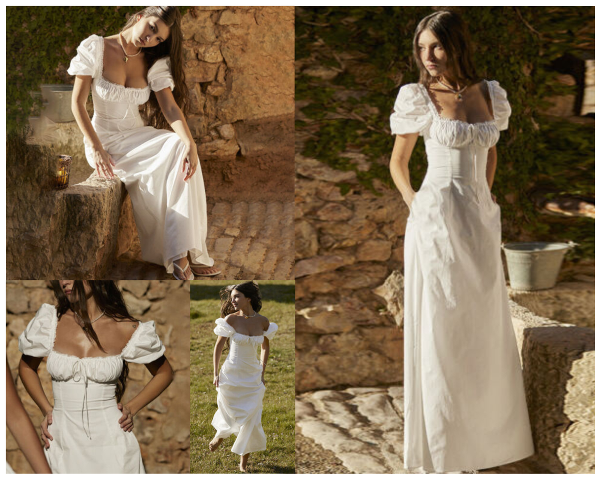 slim fit dress slacks The Raw Milkmaid Dress main image 1