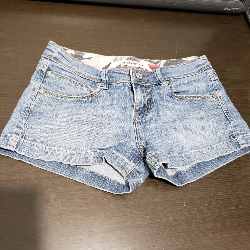 Pantalones Cortos Z. Cavaricci Azul Denim Mezcla de Algodón Elastizados Junior/Delgados Para Mujer 7 Foto 4 de 4