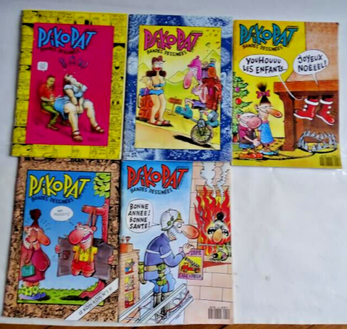 lot 5 magazines BD PSYKOPAT entre No 18 et 24 (1991)   Carali, Crumb , Shelton - Foto 1 di 7