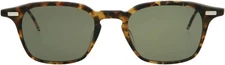 Thom Browne TB402BT-TKT Yellow Havana Squared Sunglasses Frame 51-22-130 Vitange