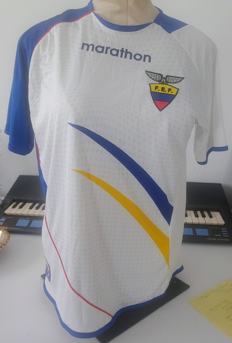 Marathon Sports FEF Ecuador Football Soccer White Jersey Tee