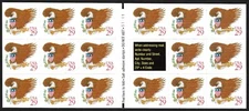 US 2597a, Plate S1111.  Eagle Booklet of 17 - Red 29¢.   FREE SHIPPING!!