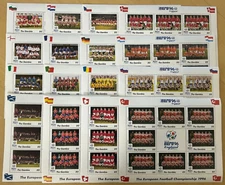Gambia 1996 - Euro Football Soccer - 16 Sheets of 8 Stamps Scott #1750-65 - MNH