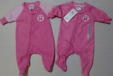 MICHIGAN WOLVERINES BODY SUIT 2 PC SET BABY GIRL 0-3 3-6 6-9 MOS. ROMPER JUMPER