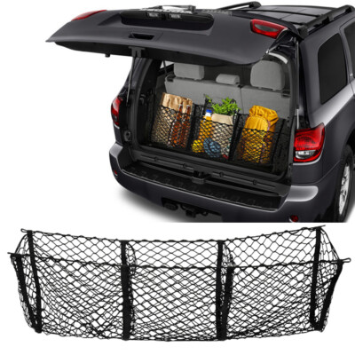 3 Pocket Car Mesh Net Heavy-Duty Holder Accessories For Toyota Sequoia 2001-2021