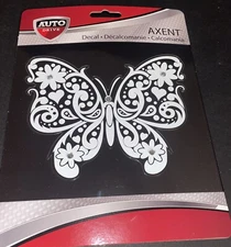 Auto Drive 5” BUTTERFLY Car Decal W/ Rhinestones NEW IN PACKAGE