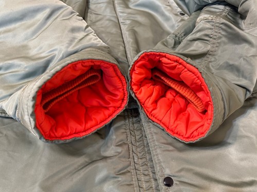 Vintage 60s-70s-80s Flying Parka N-3B Jacket Snorkel Hood Serval Zip Men's Sz L - Picture 23 of 24