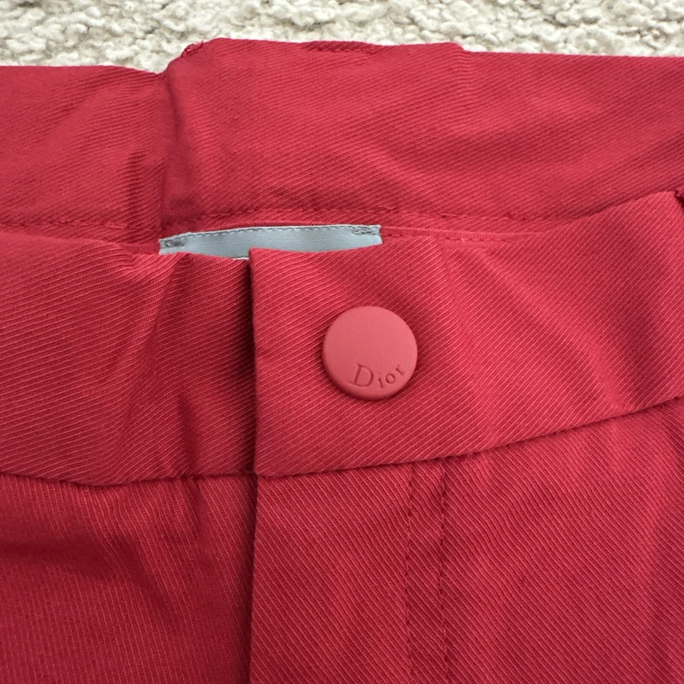 Nuevos Pantalones Cortos Con Etiquetas 100% Auténticos Algodón DIOR Para Niños - Rojo - Talla 12+ Foto 4 de 4