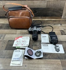 Canon AE-1  35mm SLR Film Camera Kalinar Haze 55MM Lens- Sunpak Bundle