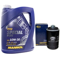 MotoröL Set 10W-30 5 Liter + ÖLfilter SM 5086 FüR Audi A3 TT VW Multivan V 2.0