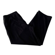 Womens Chicos Zenergy Size 8/10 Black Pull On Crop Fit Pants High Rise