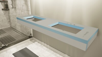 The Original  Free Floating Bathroom Vanity Kit with Wedi  Building Boards
