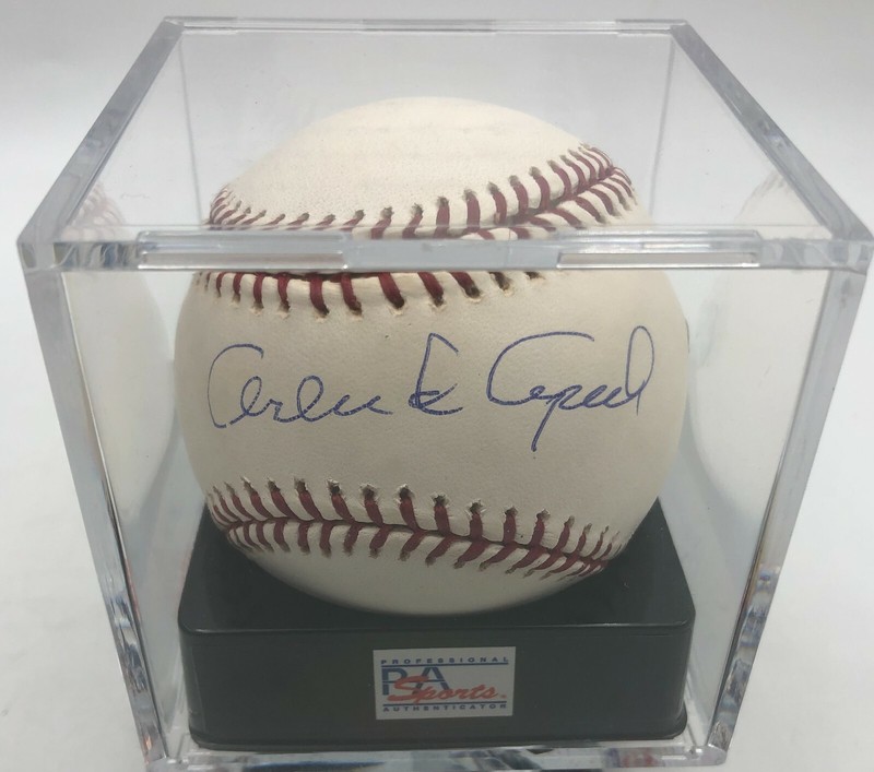 Orlando Cepeda Signed Baseball Autograph Signature PSA DNA Mint 9 Certified