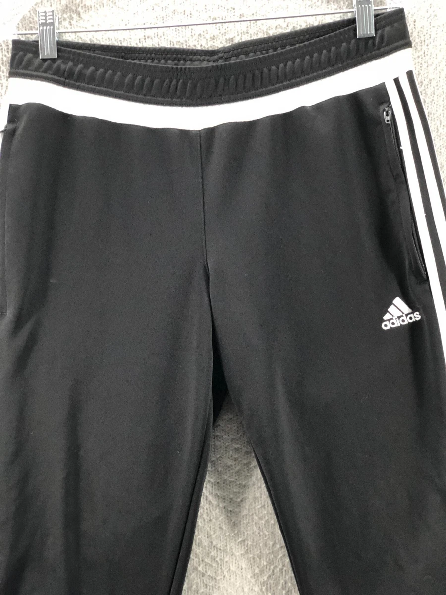 Adidas Womens Pants Tiro 15 Training Black White Stripe Large Soccer  Climacool L