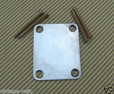 Neck Plate + Screws aged RELIC for Fender USA Stratocaster Telecaster PBass