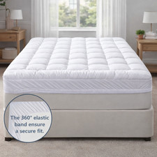 10 CM Thick High Density Foam Mattress Topper Pressure Relief, Back Pain Support