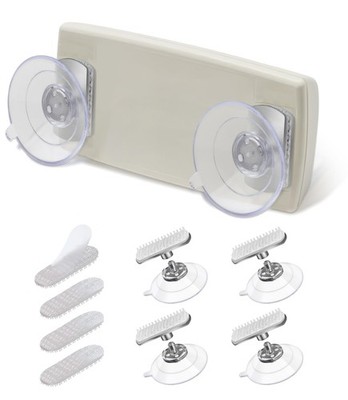 (2 Sets) Orzero Windshield Holder for EZ Pass/IPass/IZoom - Easy to Silver 