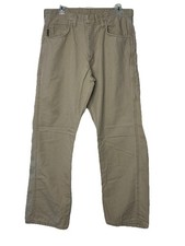 Bulwark Flame Resistant Carpenter Work Pant Canvas Sz34x32 CAT 2112 12 ATPV Tan