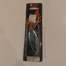 Vintage Cotton Cordell Ratt'L Spot Fishing Lures 1984 1/2 Oz Blue One Chrome