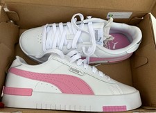 PUMA Women's Jada Renew Size 7 Pink and White Trainers Shoes Sneakers Cute