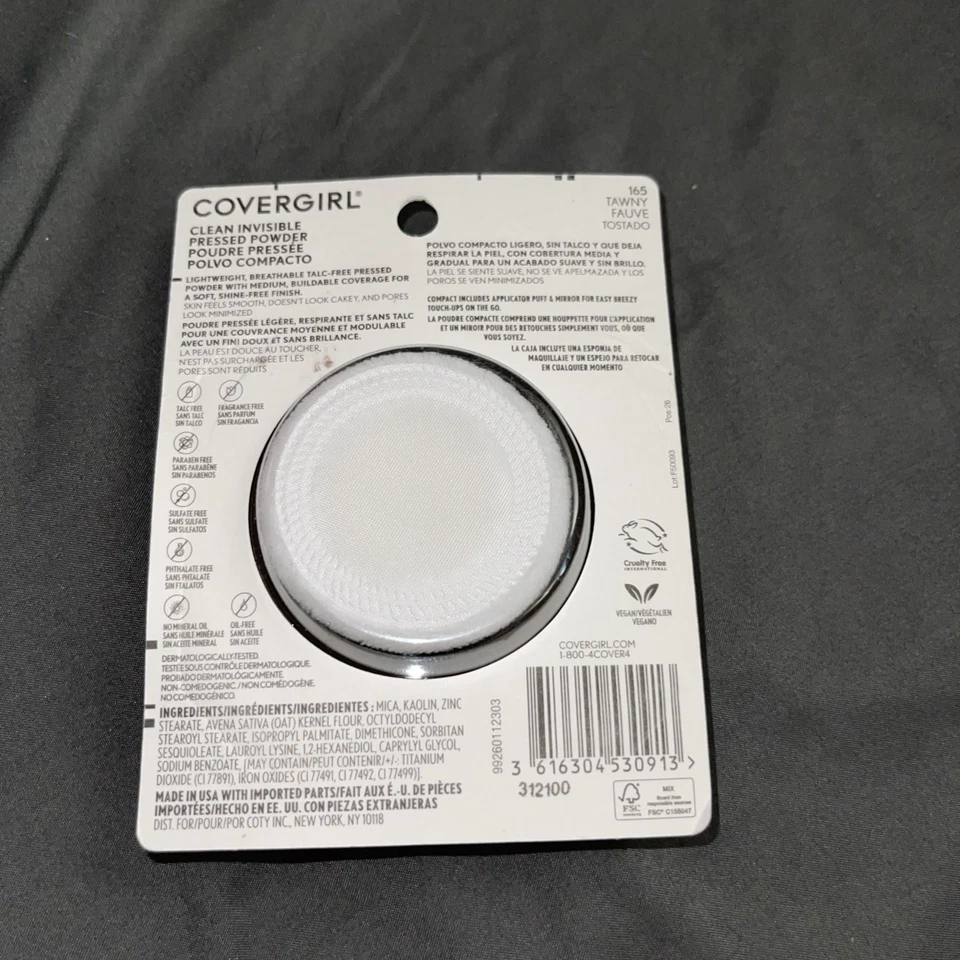 CoverGirl Clean Invisible Pressed Powder - 165 Tawny - 0.38 Oz. - Image 2 of 2