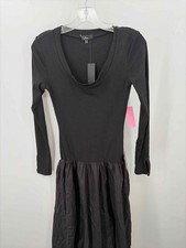 Pre-Owned Lulus Black Size XS Shift Maxi Long Sleeve Dress