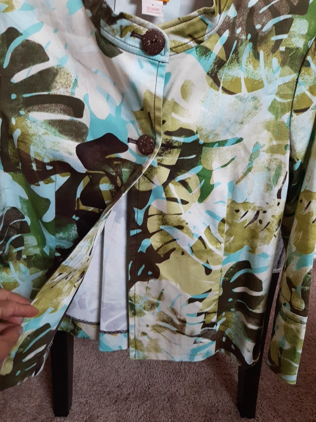 Ruby Rd. 2 Button Round Neck 3/4 Sleeve Loose Fit… - image 6