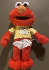 Sesame Street Potty Time Talking Elmo Plush Doll Not Tested As Is 13 In By 9 In