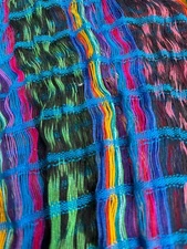 TWO Bohemian Scarves, 5' each, Beautiful Colors for Great Fashion Accent