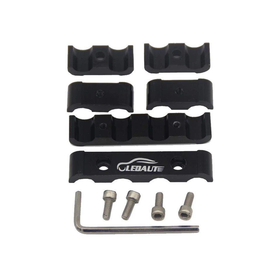 Protector térmico de bujía de 8 cilindros negro y cable de bujía de motor de 12 piezas S... Foto 2 de 4