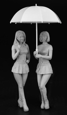 Hasegawa 29109 - 1/24 PADDOCK Girls Figure, 2 Stück - Neu
