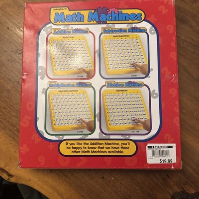 Lakeshore Addition Machine Math Educational Tool Push Button Home School