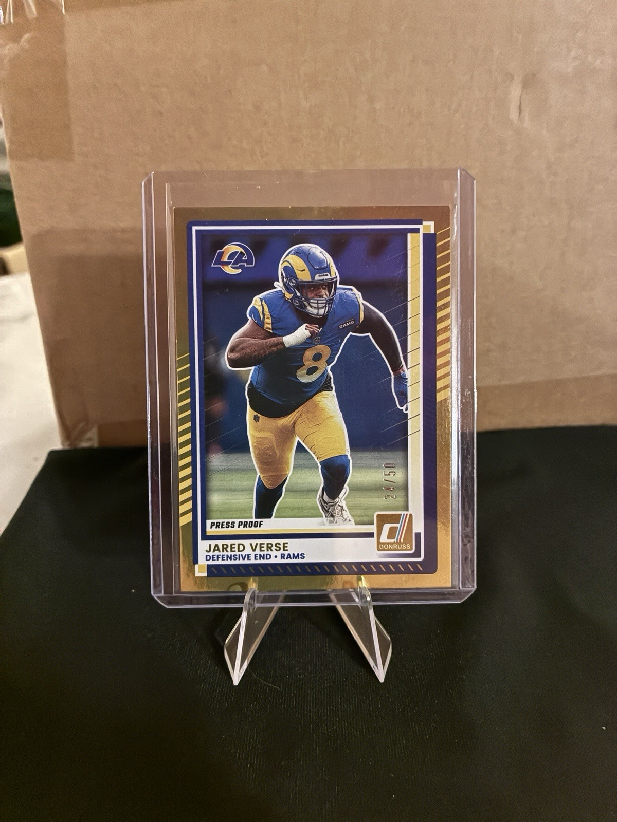 2025 Donruss #120 Jared Verse Gold Press Proof /50