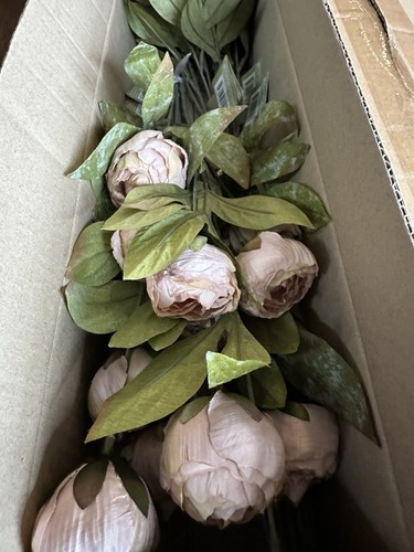 8 Viral Ashland Michael's Tan Peony Stems • Set of 8 • Peonies NEW Micheals