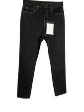 Wardrobe NYC Jeans Womens 28 Black High Rise Straight Leg Made in USA Button Fly