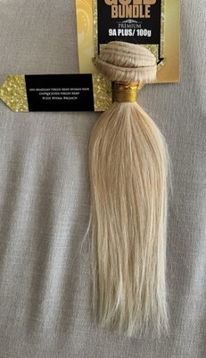 9A Plus Brazilian Virgin Remy Hair Weft 100g 12  Gold Bundle Bleach Safe