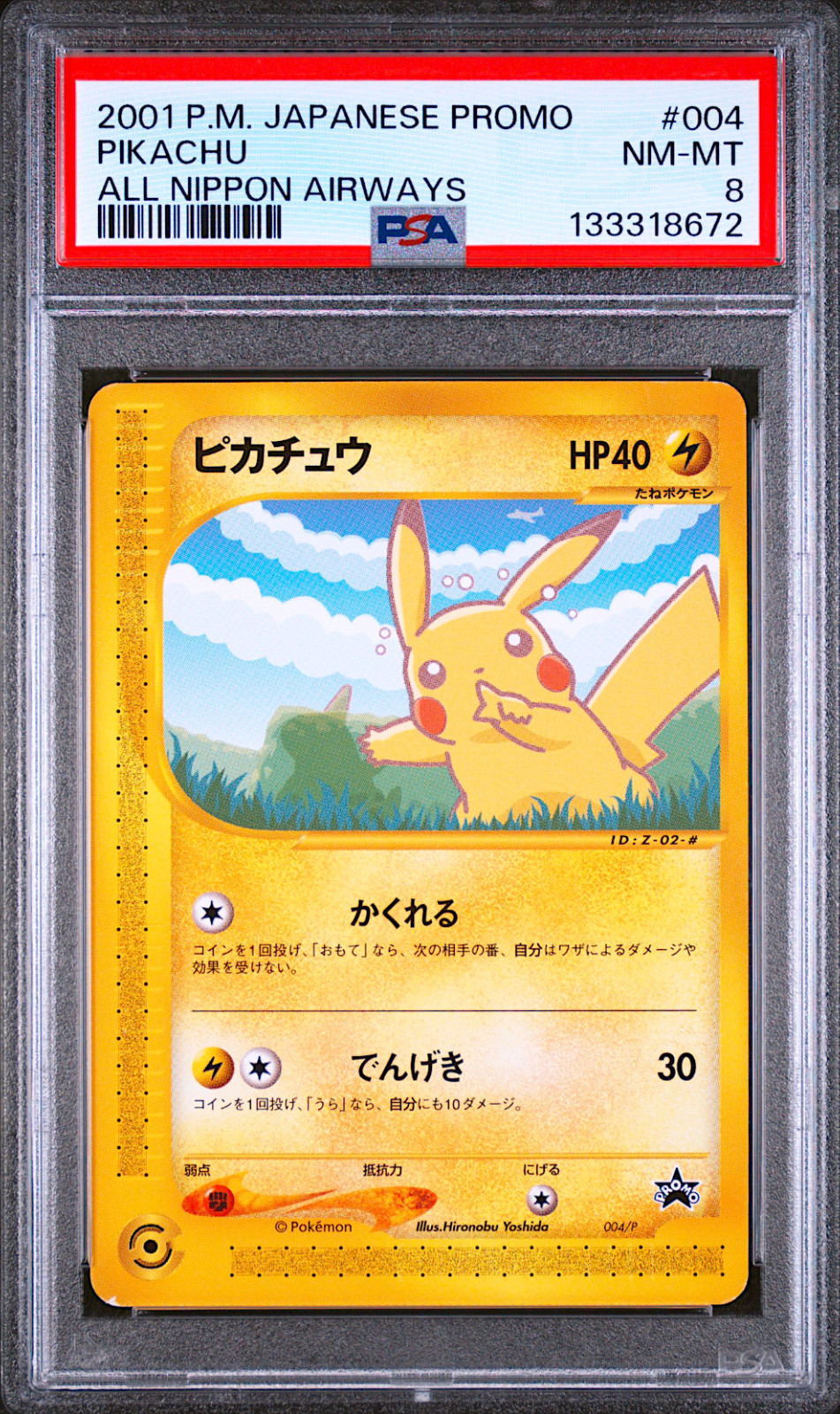 Pikachu 2001 Japanese P Promo #004/P Nippon Airways e ANA Special