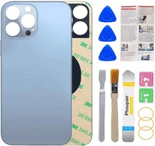 OEM Rear Back Glass Replacement for iPhone 13 Pro Max 6.7 Inches Sierra Blue