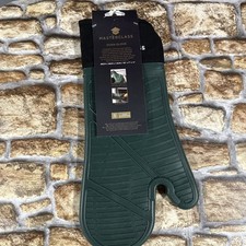 MasterClass KitchenAid Silicone Oven Glove Heat Resistant Mitt One Size Green