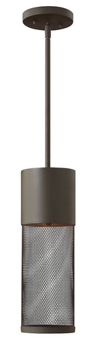 Hinkley Lighting 2302 Bronze Aria Single Light 5"W Outdoor Mini Pendant